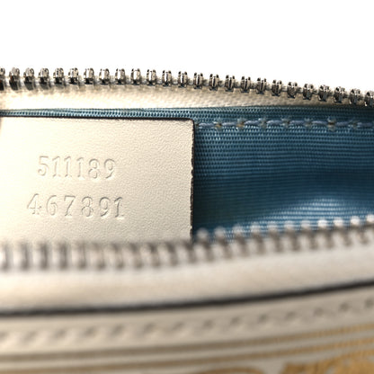 Gucci X SEGA Calfskin GUCCY Stars Mini Dome Shoulder Bag Mystic White Gold 7 of 14
