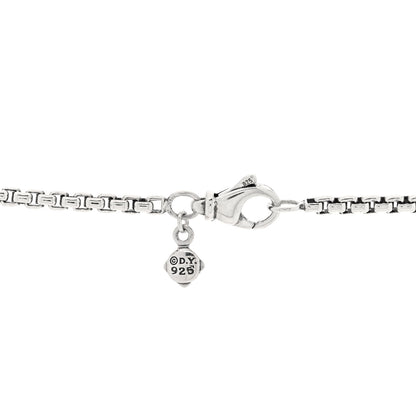 David Yurman Sterling Silver Pure Form Station Chain Necklace 4 of 5