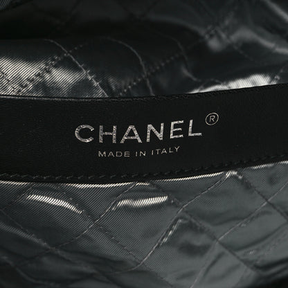 Chanel Tweed Resin Strass Large Robot Shopping Bag Black 6 of 9
