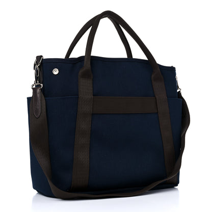 Hermes Toile Sac De Pansage Groom Bleu Navy Feu 5 of 14