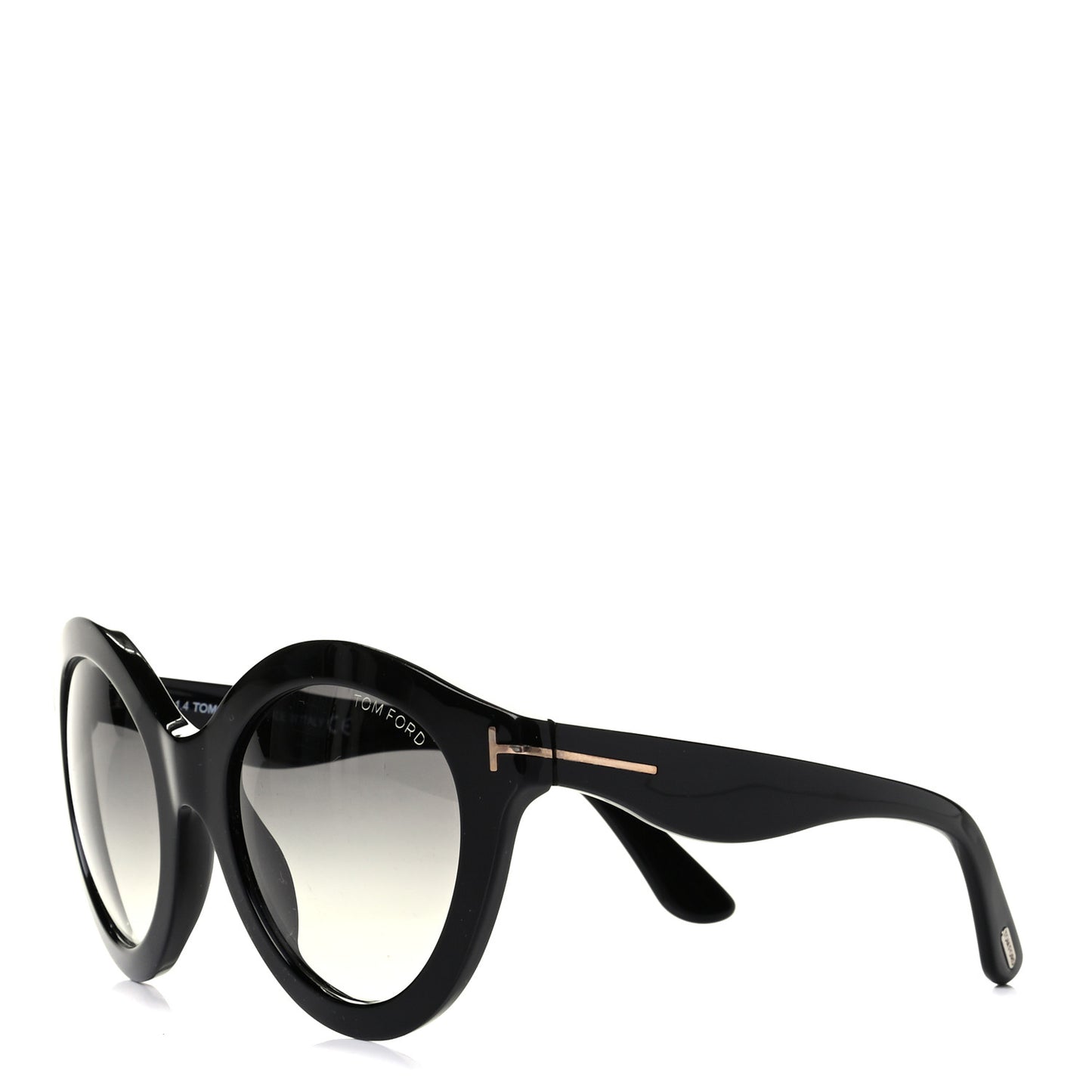 Acetate Chiara Round Sunglasses TF359 Black