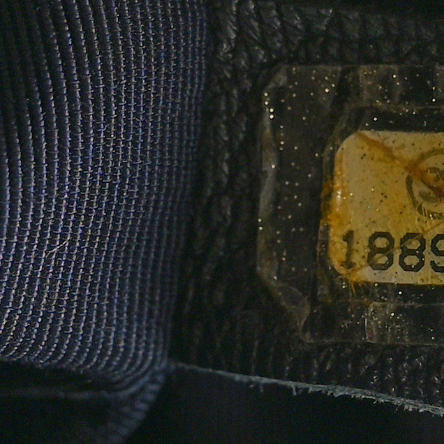 Lambskin Embossed Medium Boy Cube Flap Navy