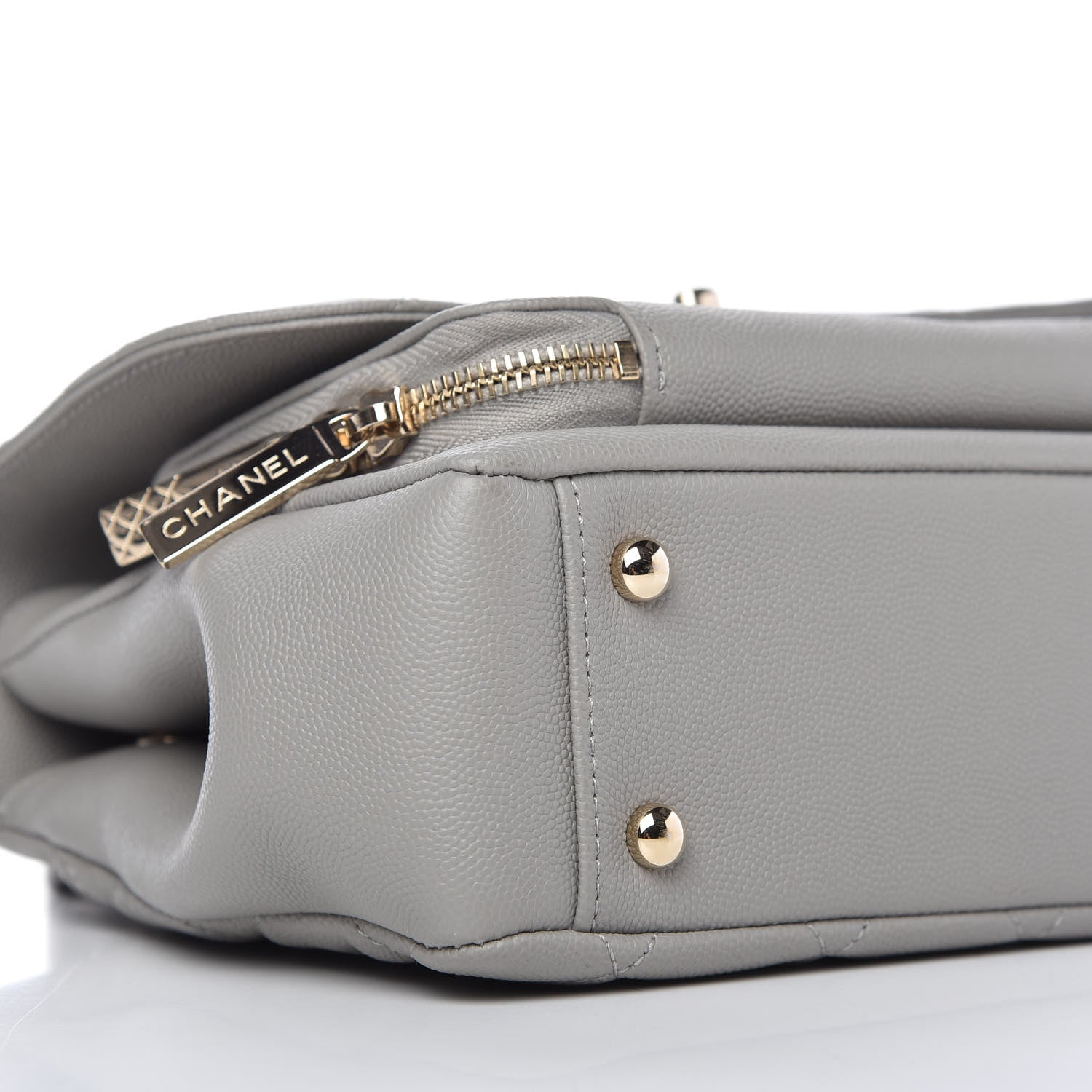 Chanel Caviar Quilted Small Business Affinity Flap Grey 6 of 10