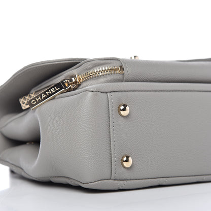 Chanel Caviar Quilted Small Business Affinity Flap Grey 6 of 10
