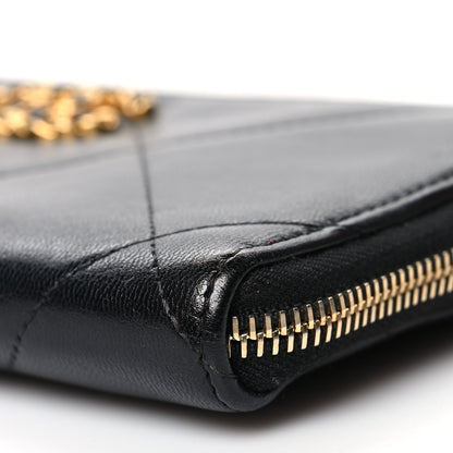 Chanel Lambskin Quilted 19 Zipped Wallet Black 10 of 13