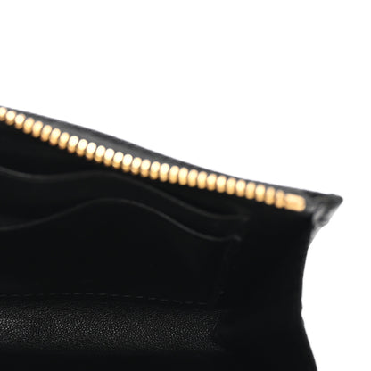 Prada Saffiano Triangle Zip Around Keychain Black 5 of 7