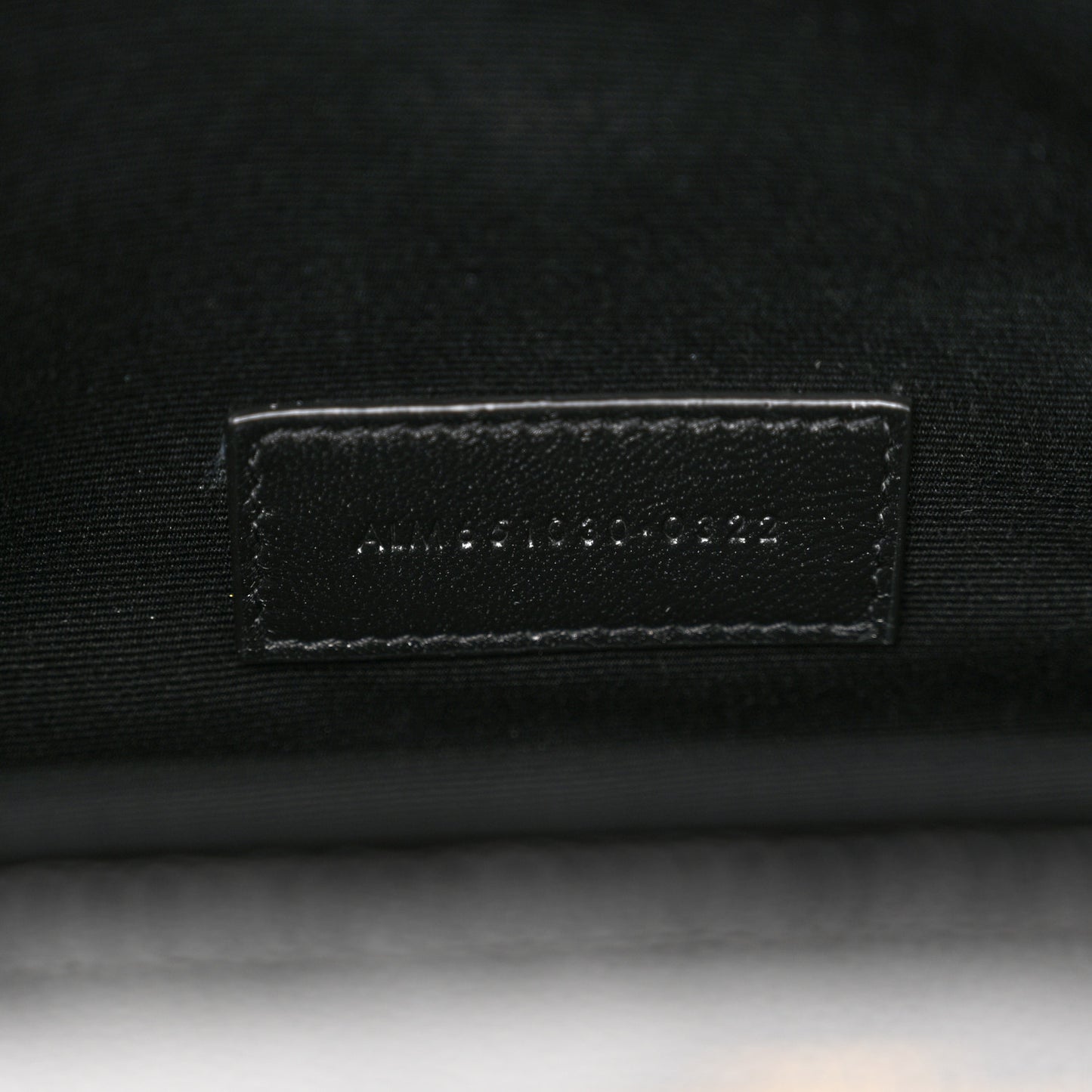 Grain De Poudre Textured Mixed Matelasse Triquilt Monogram Clutch Black