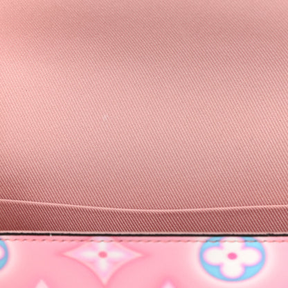 Louis Vuitton Vernis Valentine Felicie Pochette Chain Wallet Light Pink Neon 8 of 11