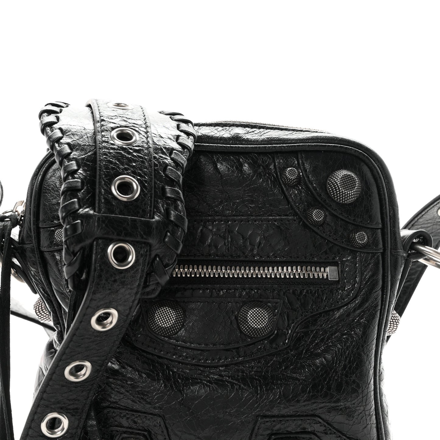 Agneau Arena Le Cagole Crossbody Bag Black