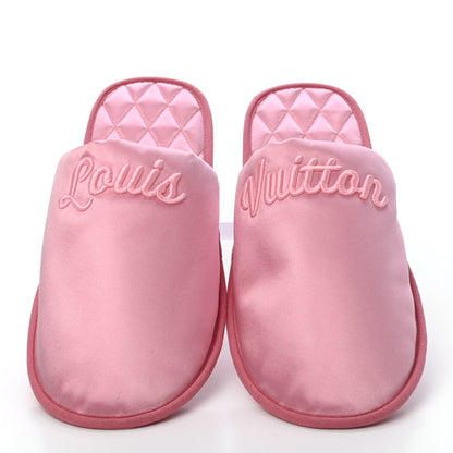 Louis Vuitton Satin LV Suite Flat Mule 40-41 Rose 5 of 8