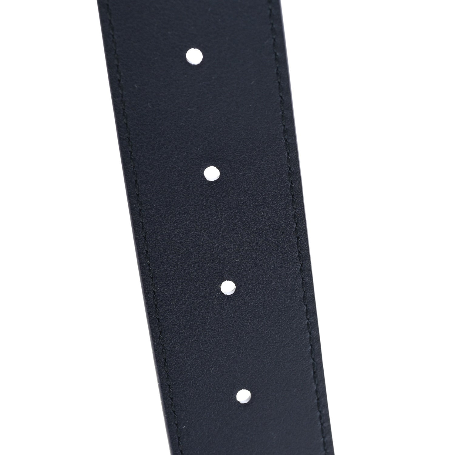 Gucci Moon Calfskin Round Plaque 35mm Belt 95 38 Navy 4 of 4