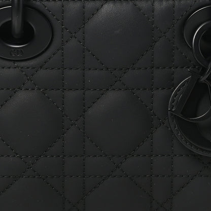 Christian Dior Ultra Matte Calfskin Cannage Medium Lady D-Joy Black 7 of 9