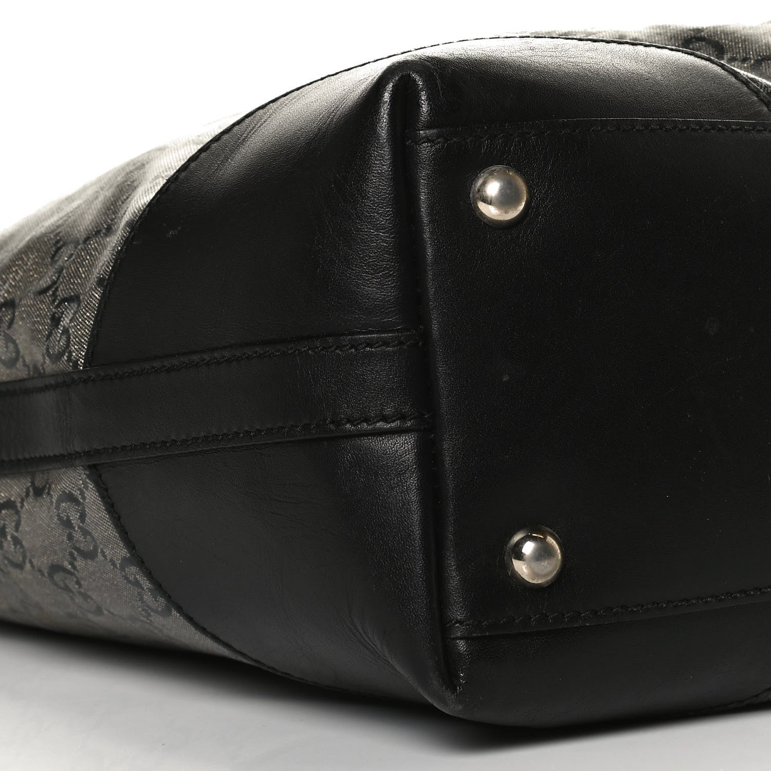 Gucci Crystal Monogram Bucket Tote Black 8 of 19