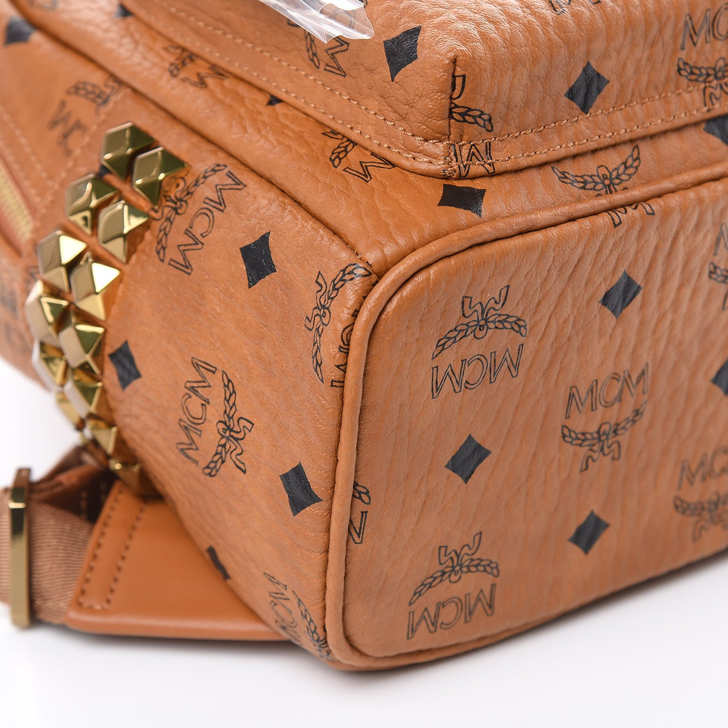 Visetos Side Stud Mini Stark Backpack Cognac