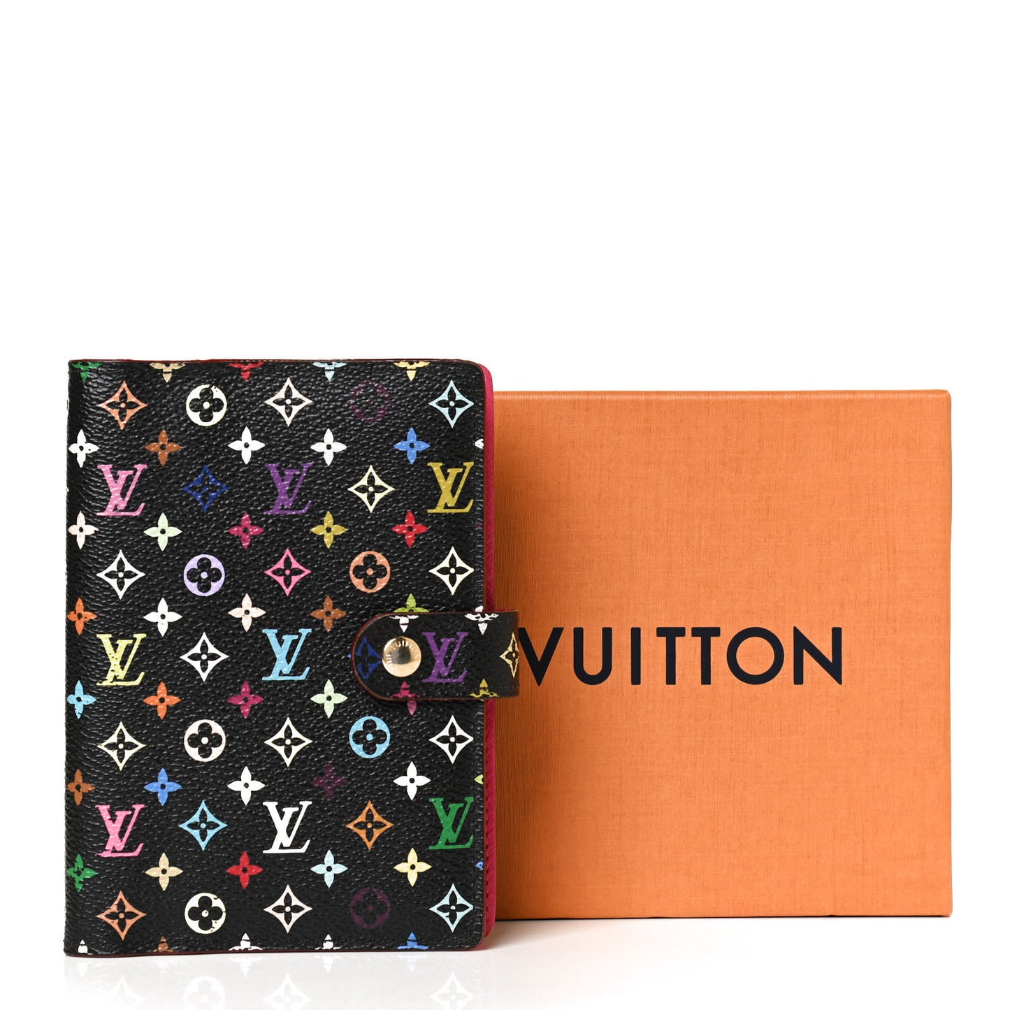 Monogram Multicolor Small Ring Agenda Cover Black Grenade