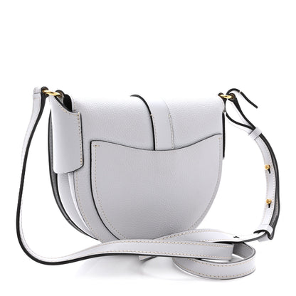Chloe Grained Calfskin Small Darryl Saddle Crossbody Bag Light Cloud 3 of 12