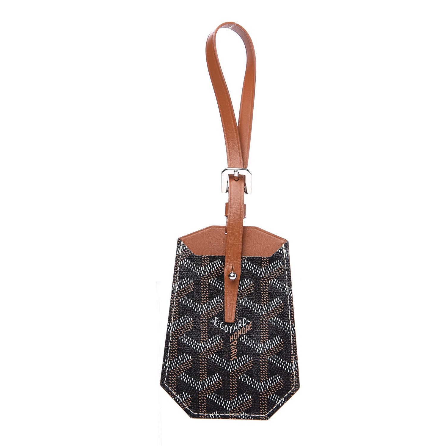 Goyard Goyardine Luggage Tag Black Gold 1 of 4