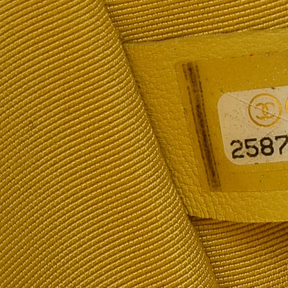 Chanel Crumpled Calfskin PVC Quilted Backpack Yellow 8 of 10