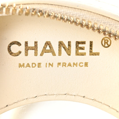 Chanel Lambskin Coco Lifesaver Round Bag Black White 6 of 10