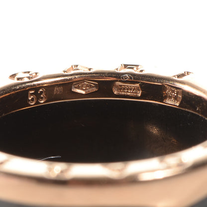 Bulgari BVLGARI 18k Pink Gold Ceramic B.Zero1 4 Band Ring 53 US 6.25 Black 5 of 6