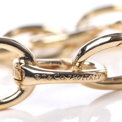Tiffany 18K Yellow Gold Round Chain Link Bracelet 4 of 5