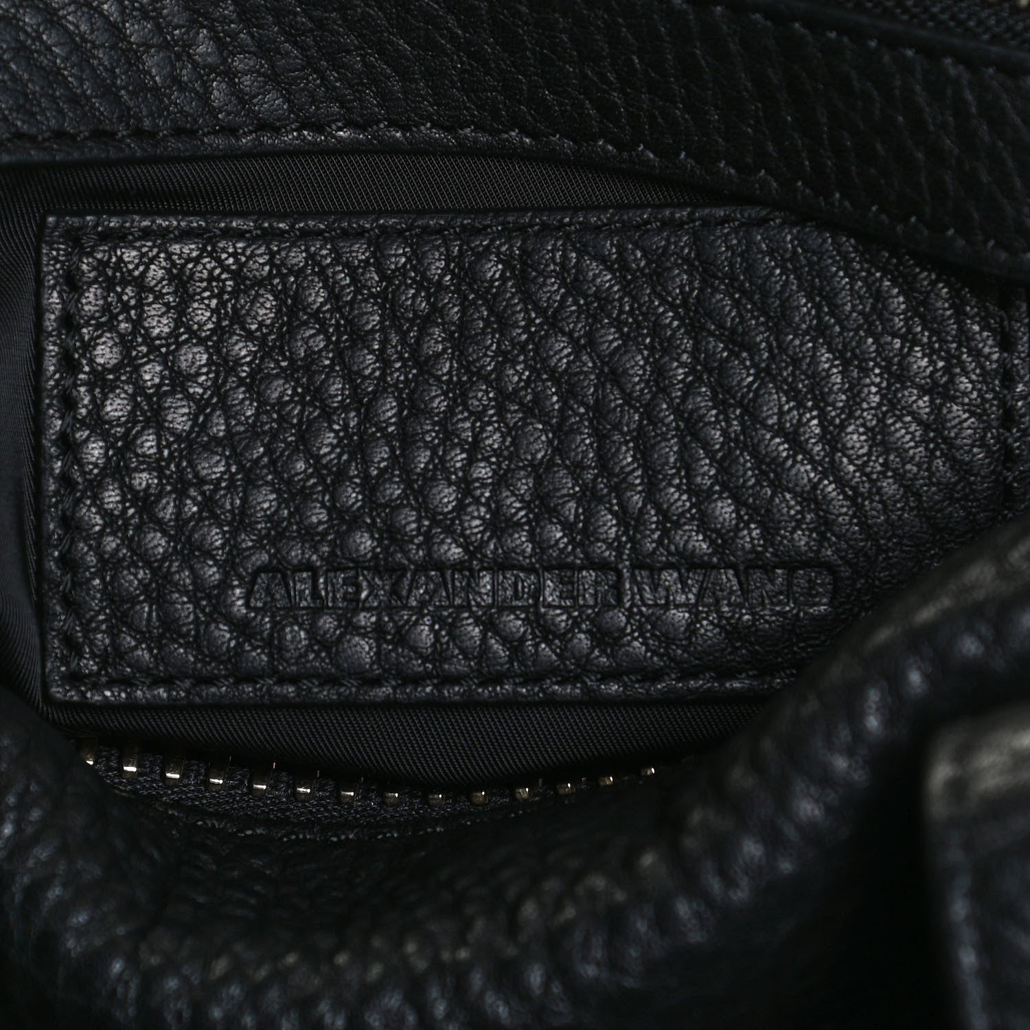Alexander Wang Pebbled Lambskin Rocco Black Pale Gold Hardware 10 of 11
