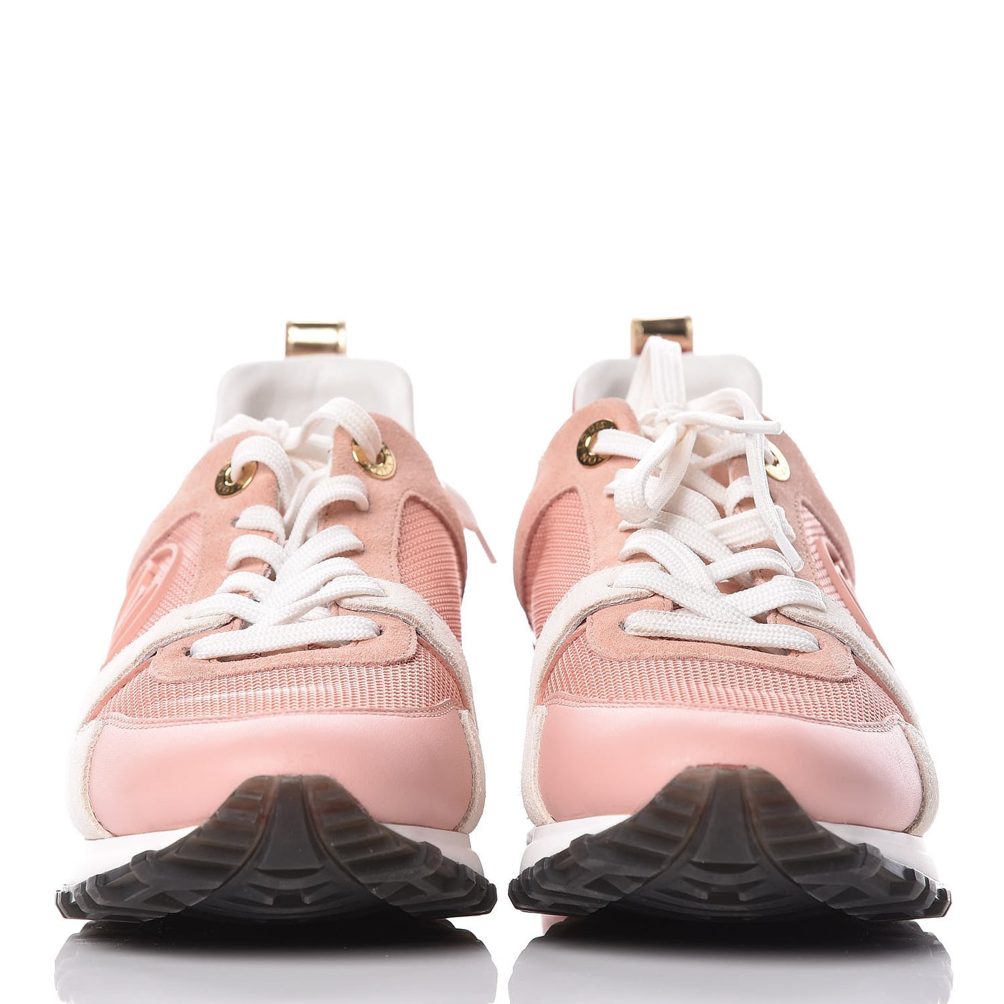 Suede Calfskin Run Away Sneakers 36 Rouge Pink