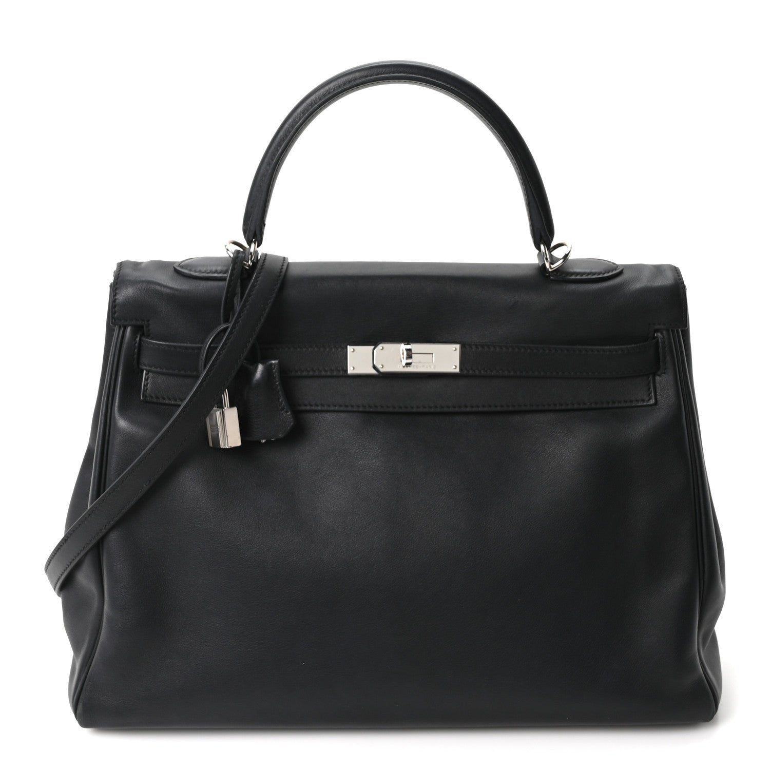 Hermes Swift Kelly Retourne 35 Black 1 of 10
