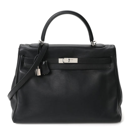 Hermes Swift Kelly Retourne 35 Black 1 of 10