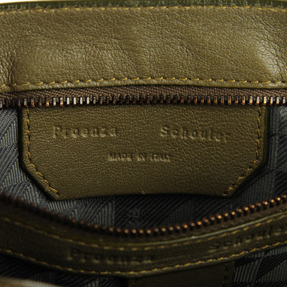 Proenza Schouler Lambskin Medium PS1 Satchel Dark Olive 6 of 13