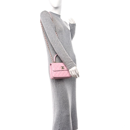 Chanel Lambskin Quilted Small Trendy CC Flap Dual Handle Bag Light Pink 2 of 14