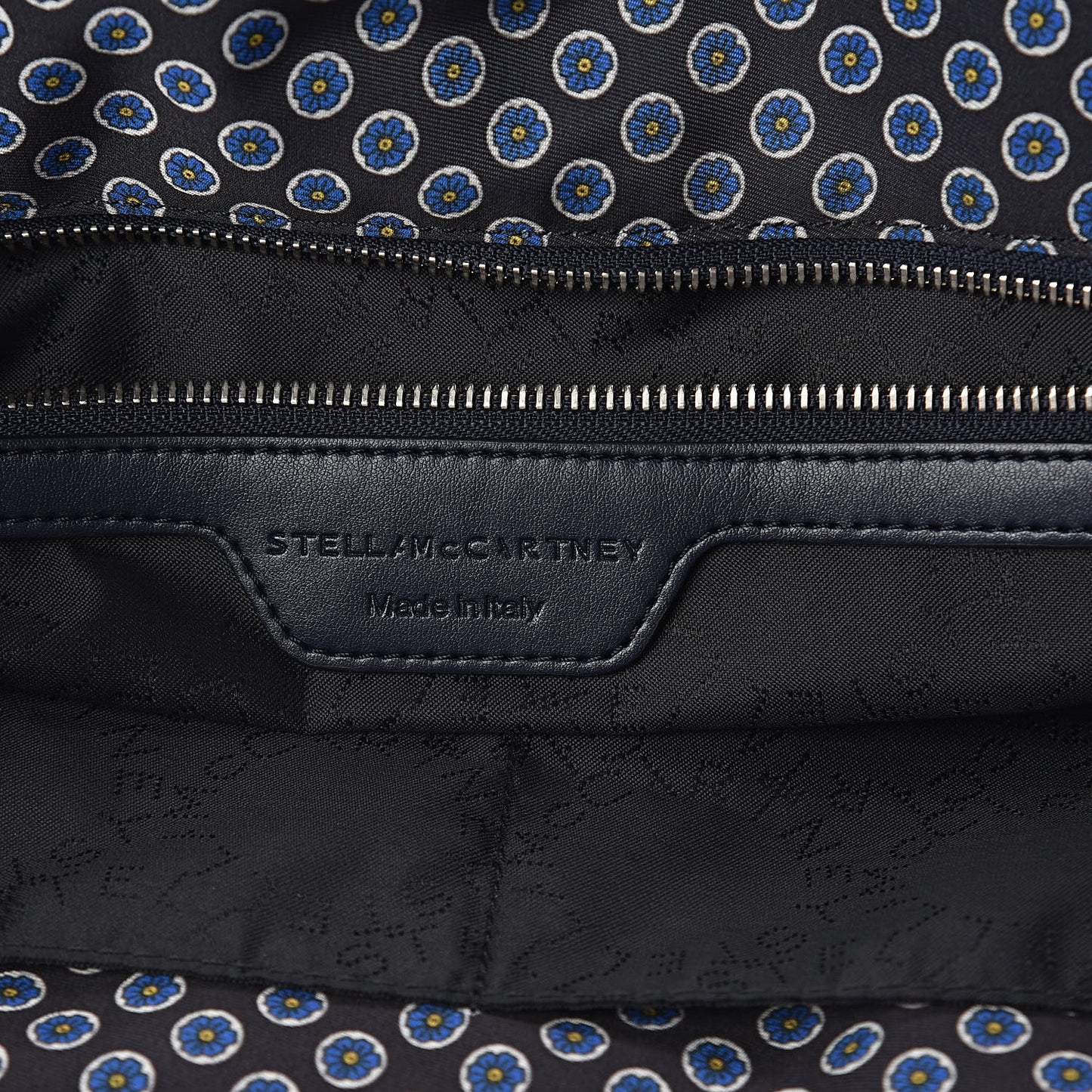 Nylon Go Flower Print Falabella Tote Blue