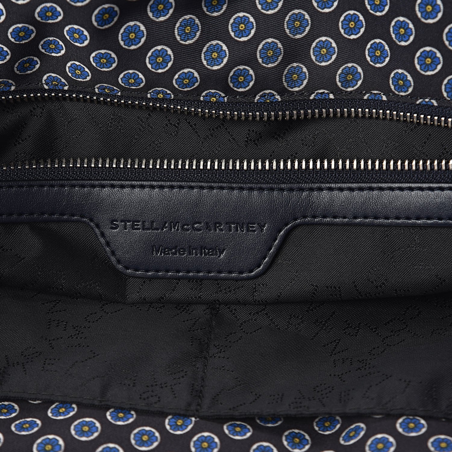 Stella McCartney Nylon Go Flower Print Falabella Tote Blue 6 of 9
