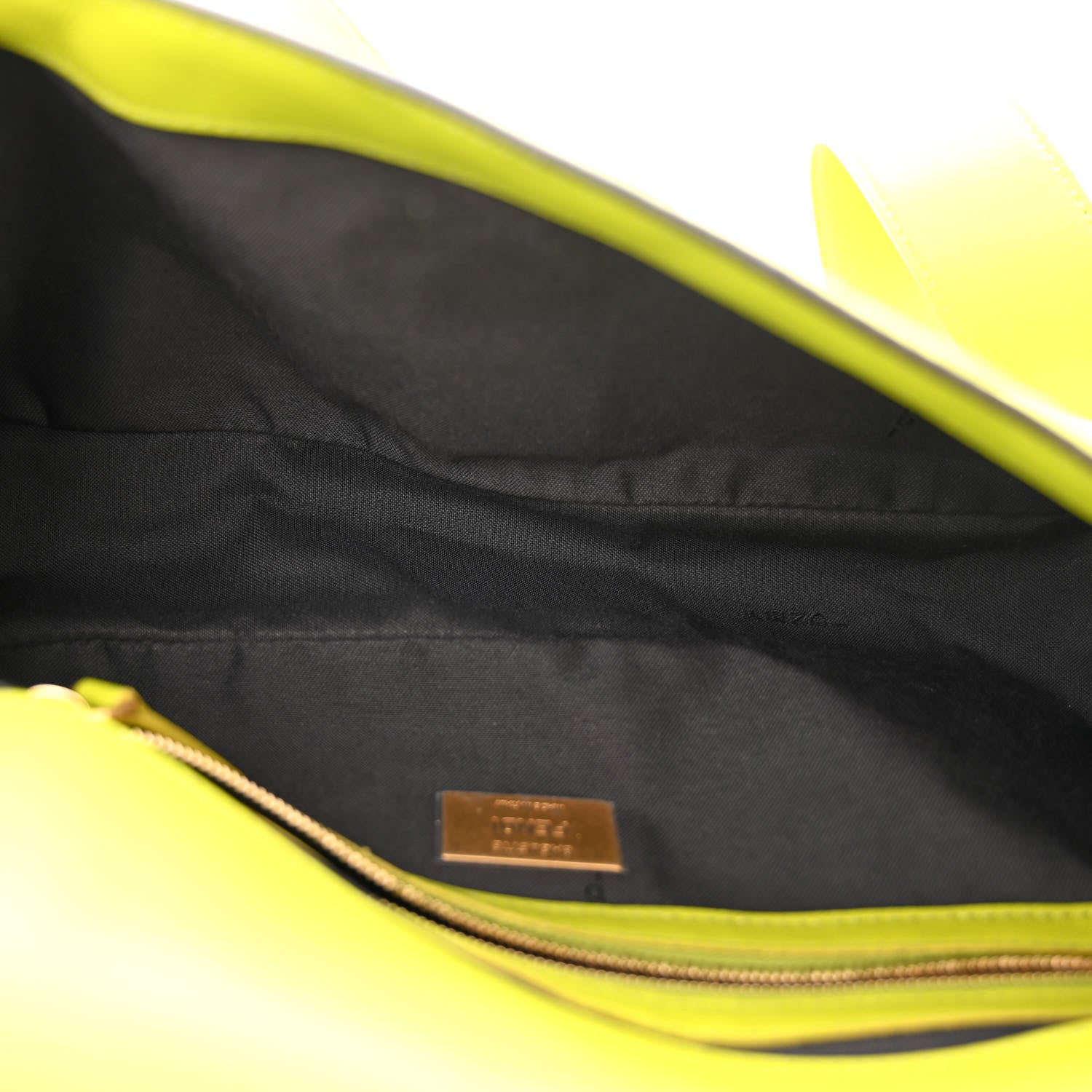 Fendi Nappa FF 1974 Embossed Baguette Wasabi 5 of 10