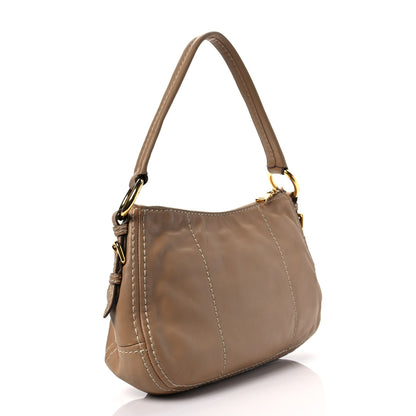 Prada City Calf Hand Stitched Bag Caramel 3 of 8