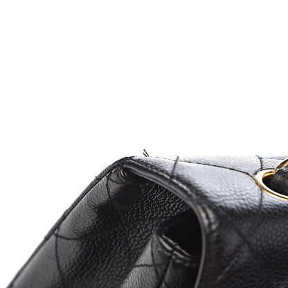 Chanel Caviar Quilted Jumbo Single Flap Black 9 of 18