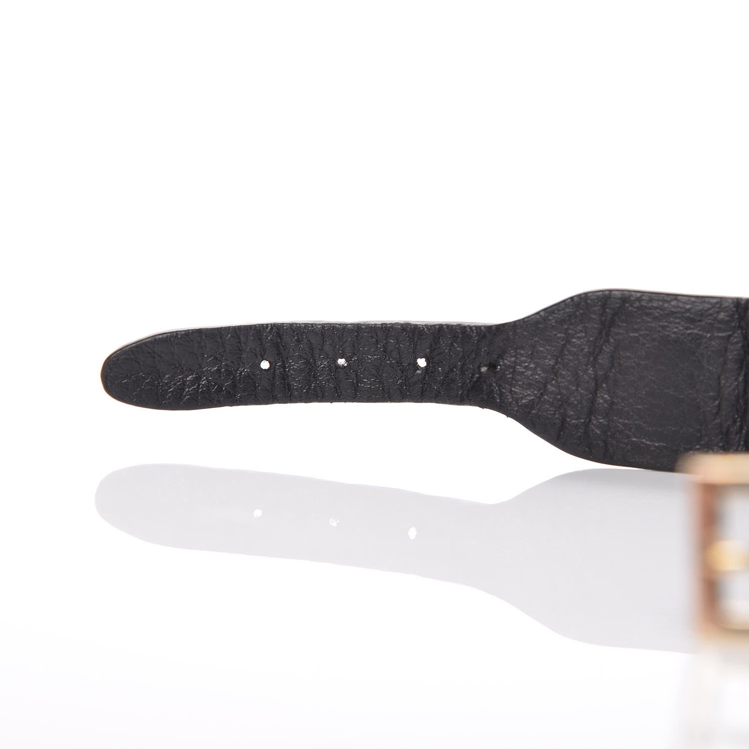 Valentino Garavani Calfskin Macro Rockstud Bracelet Black 6 of 7
