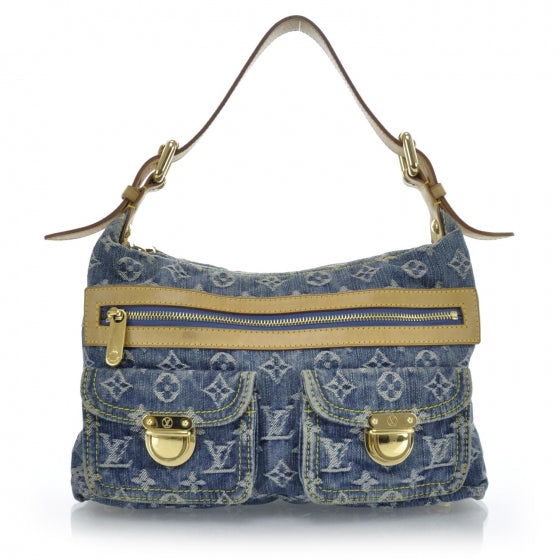 Monogram Denim Baggy PM Blue