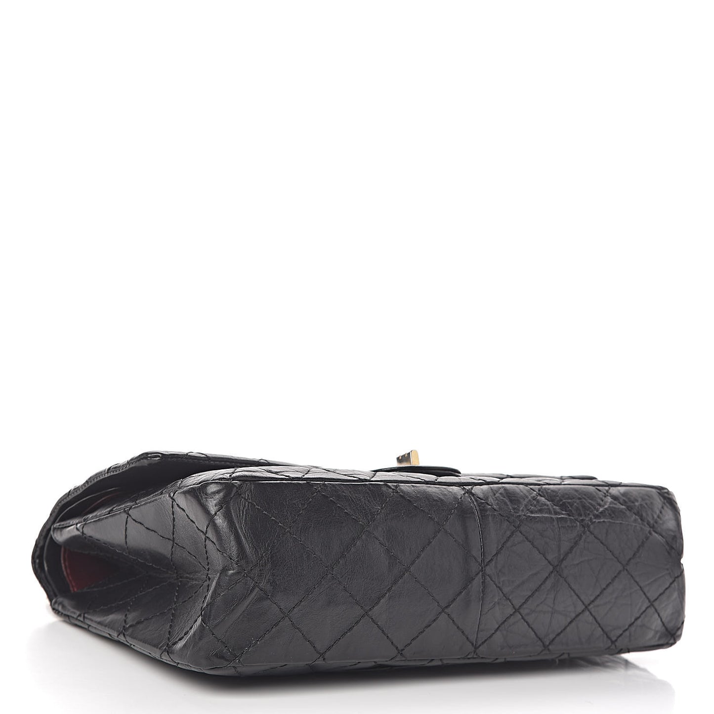 Aged Calfskin Quilted 2.55 Reissue 226 Flap Black