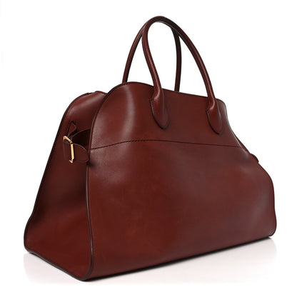 The Row Polished Saddle Calfskin Soft Margaux 15 Cognac 3 of 9