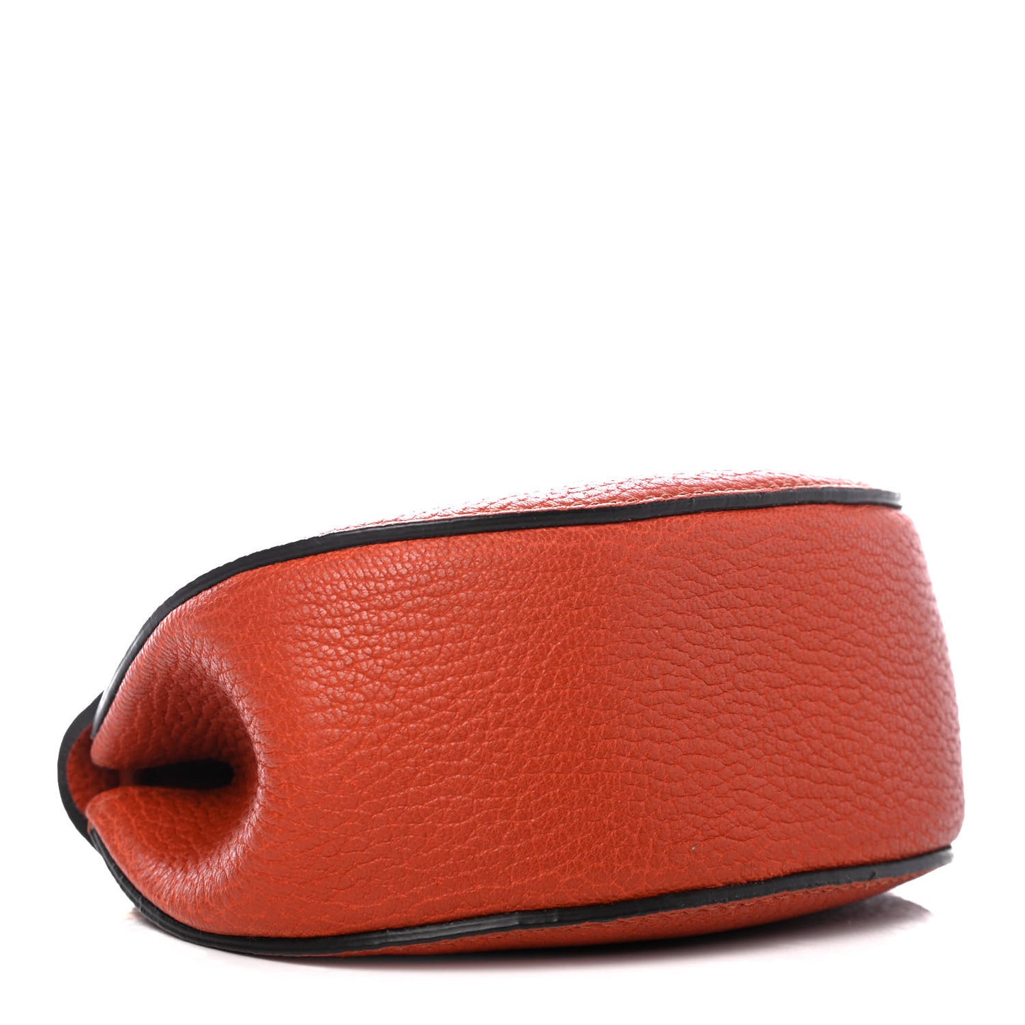 Grained Lambskin Nano Drew Shoulder Bag Coral Pop