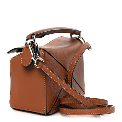 Loewe Calfskin Mini Puzzle Bag Tan 3 of 11