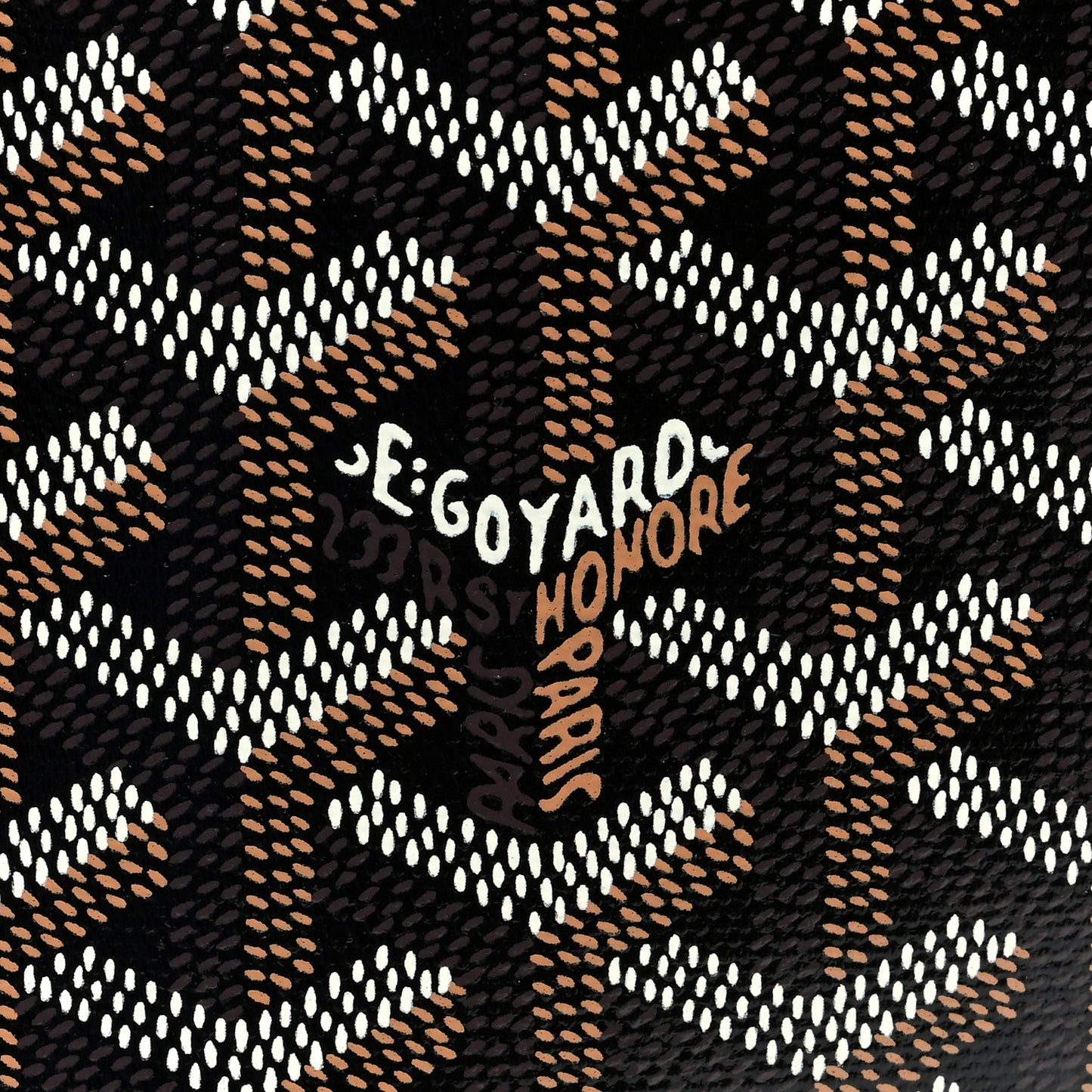 Goyardine Capetien Messenger Bag Black