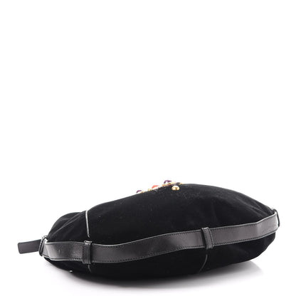 Saint Laurent Velvet Beaded Mombasa Black 4 of 17