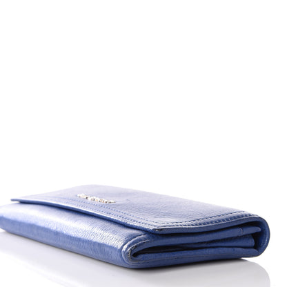Givenchy Goatskin Pandora Flap Continental Wallet Deep Blue 9 of 10