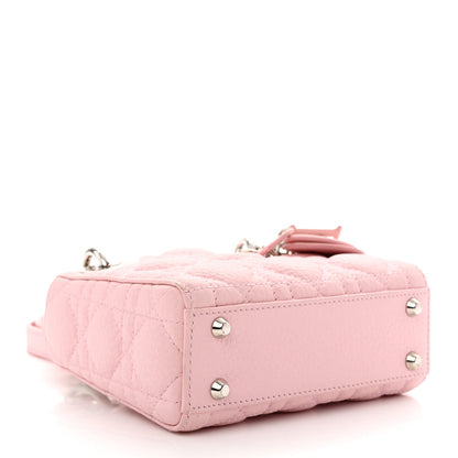 Christian Dior Grained Calfskin Cannage Nano Lady Dior Rose Clair 4 of 11