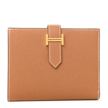 Hermes Epsom Bearn Compact Wallet Gold 1 of 8