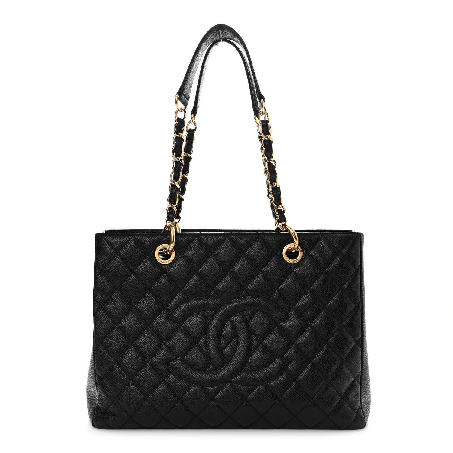 Chanel Caviar Quilted Grand Shopping Tote GST Black 1 of 17