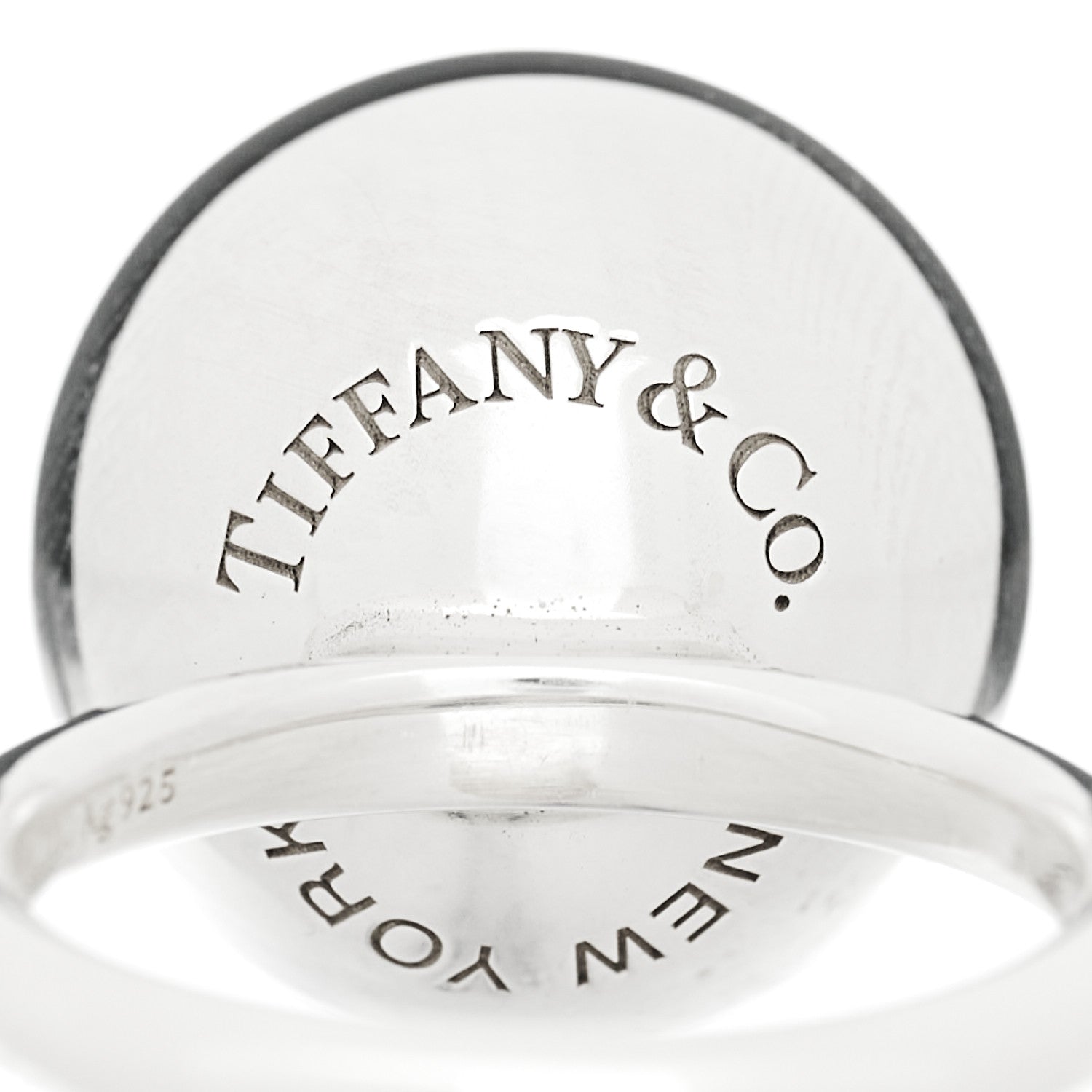 Tiffany Sterling Silver 15.75mm HardWear Ball Ring 49 5 5 of 7