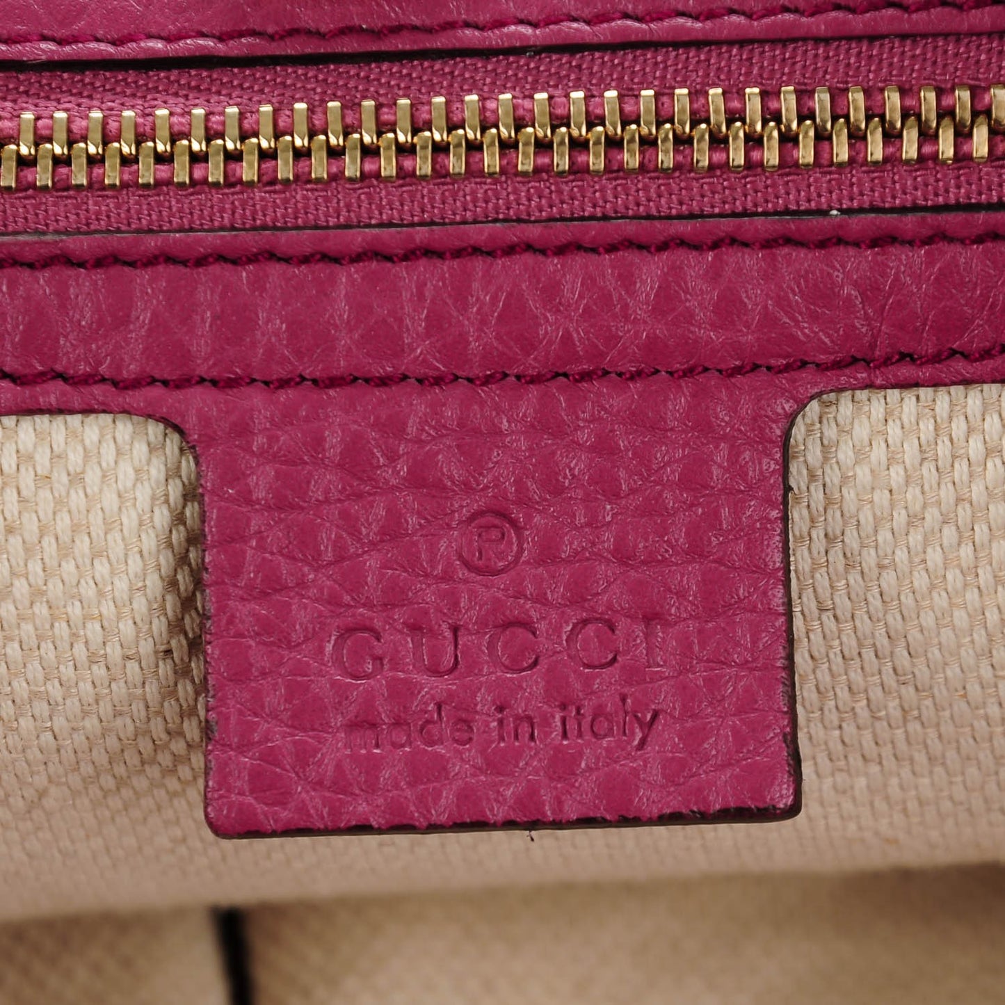 Pebbled Calfskin Medium Soho Chain Shoulder Bag Peonia Flower